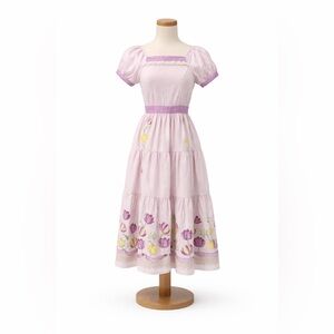 Innocent World M Floral Tiered polka dot purple JSK Lolita Dress